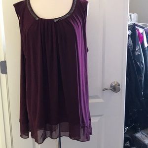 Dressy sleeveless blouse